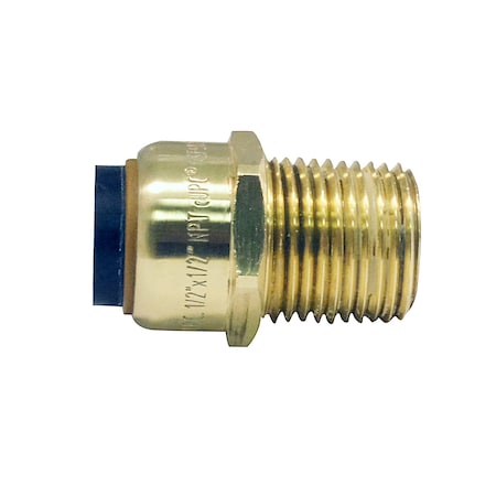 Apollo 1/2 in. Brass Push-to-Connect x Male Pipe Thread Adapter FSBMA12